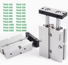 Magnetic TN10*10/15/20/25/30~300 S Double Rod  Alloy Pneumatic Air Cylinder TDA