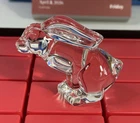 Steuben Glass Hare Rabbit Hand Cooler Paperweight Figurine