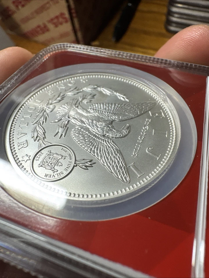 2023 FIJI MORGAN FIRST DAY OF ISSUE 1879-CC NGC MS70 - David Ryder BX368 - Image 3 of 4