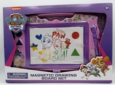 Nickelodeon Paw Patrol Magnetic Drawing Board Rainbow Pink Draw Write Erase New