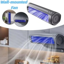 Portable Air Cooler Non-Hole Mount USB Rechargeable Leafless Cooling Fan UK