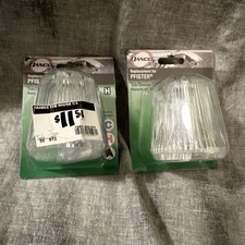 set of 2 DANCO Chrome Button Faucet Handle Pfister Clear Acrylic - 10791