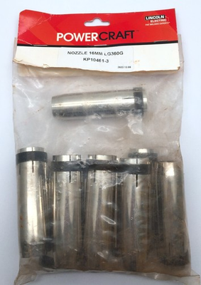 #ad Lincoln Electric KP10461 3 LG360G Air Cooled Nozzle 16mm Powercraft x 10 AU $95.00