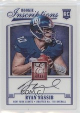 2013 Panini Elite Rookie Inscriptions Black Ink Ryan Nassib #12 Auto pn1