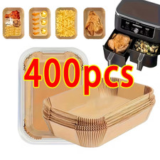 400X Air Fryer Liners Disposable Paper Liners Non-Stick Parchment for Dual Ninja