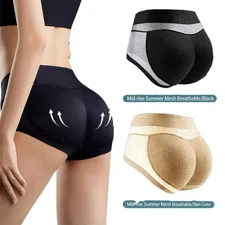 Booty Shaper Padded Underwear Panty Womens Fake Ass Butt Lifter & Hip Enhancer