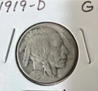 1919-D Buffalo Nickel Good G FREE SHIPPING