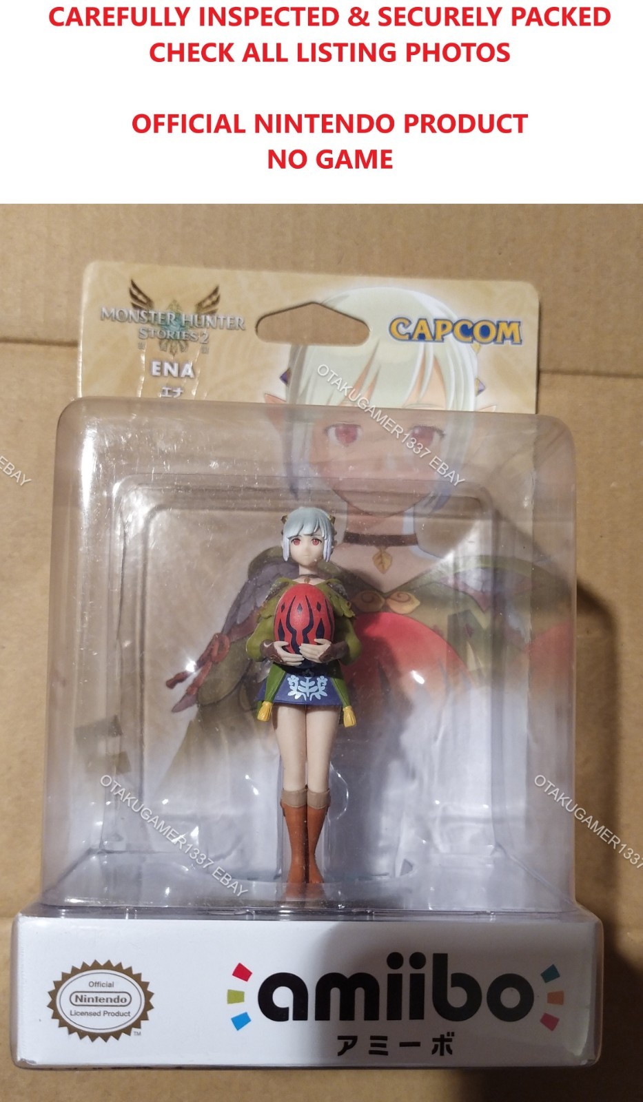 Amiibo Ena Monster Hunter Stories 2 figurine officielle Capcom import Japon