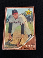 JIM FREGOSI ROOKIE 1962 TOPPS #209 LOS ANGELES ANGELS EX BASEBALL CARD. rookie card picture