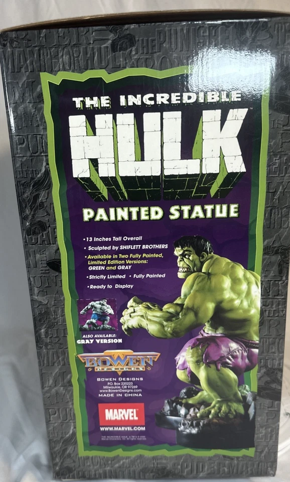 Estatua Bowen Designs HULK Versión Verde #2407/3000 Marvel (S14) Foto 4 de 4
