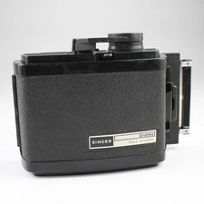 Singer Graflex Roll Holder RH 12 6x6cm for 120 Film w/ Non-Original Dark Slide