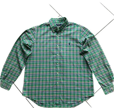 Ralph Lauren Herren Langarm Button-Down Hemd kariert XL mehrfarbig - Bild 1 von 4