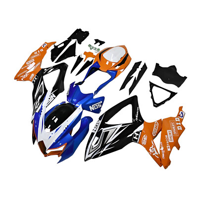 ABS Orange Blue Bodywork for 2008-2010 Suzuki GSXR600 GSXR750 08 09 Fairing Kit 