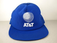 Vintage 1980's Promo AT T Phone Co Snapback Hat Trucker RaRe Mesh Foam Telephone