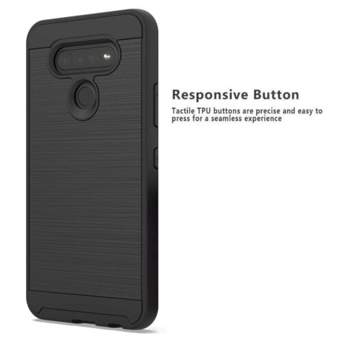 Per LG K51/LG Q51/LG custodia resistente agli urti spazzolata riflettente - Foto 10 di 27