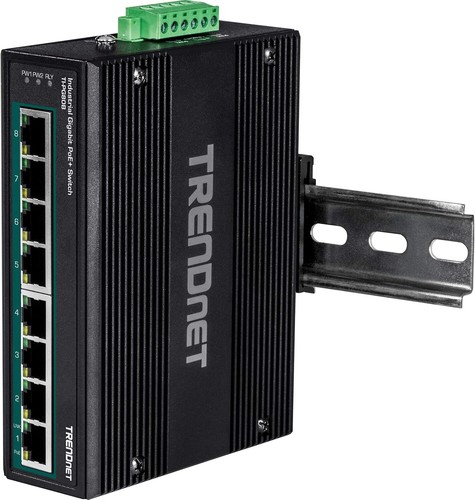 TRENDnet 8-Port Industrial Gigabit PoE+ DIN-Rail Network Switch (24 – 56V) - Picture 9 of 11