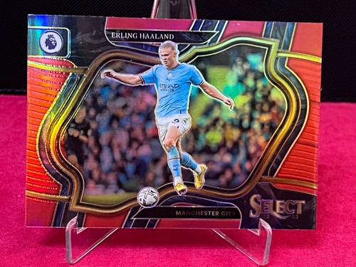 2022-23 Panini Select Premier League #208 Erling Haaland Field Level Red Prizm