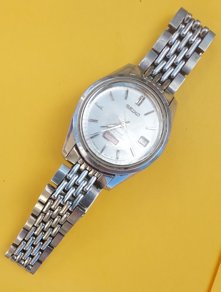 Vintage SEIKO Automatic Watch/ SEIKO BUSINESS 6206-8190 Day/Date