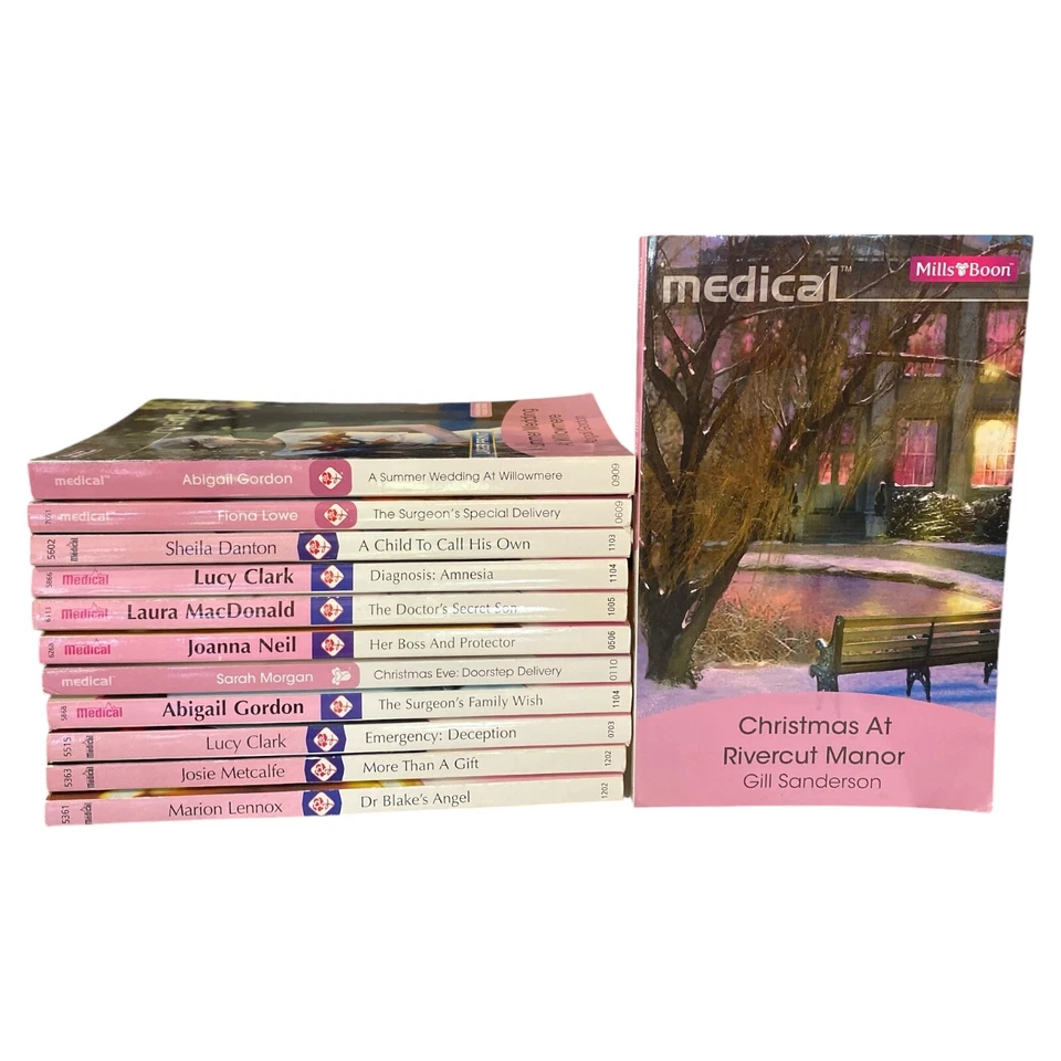 Lote de 12 libros de romance médico Mills & Boon paquete a granel médico enfermera conjunto PB a granel Foto 2 de 4