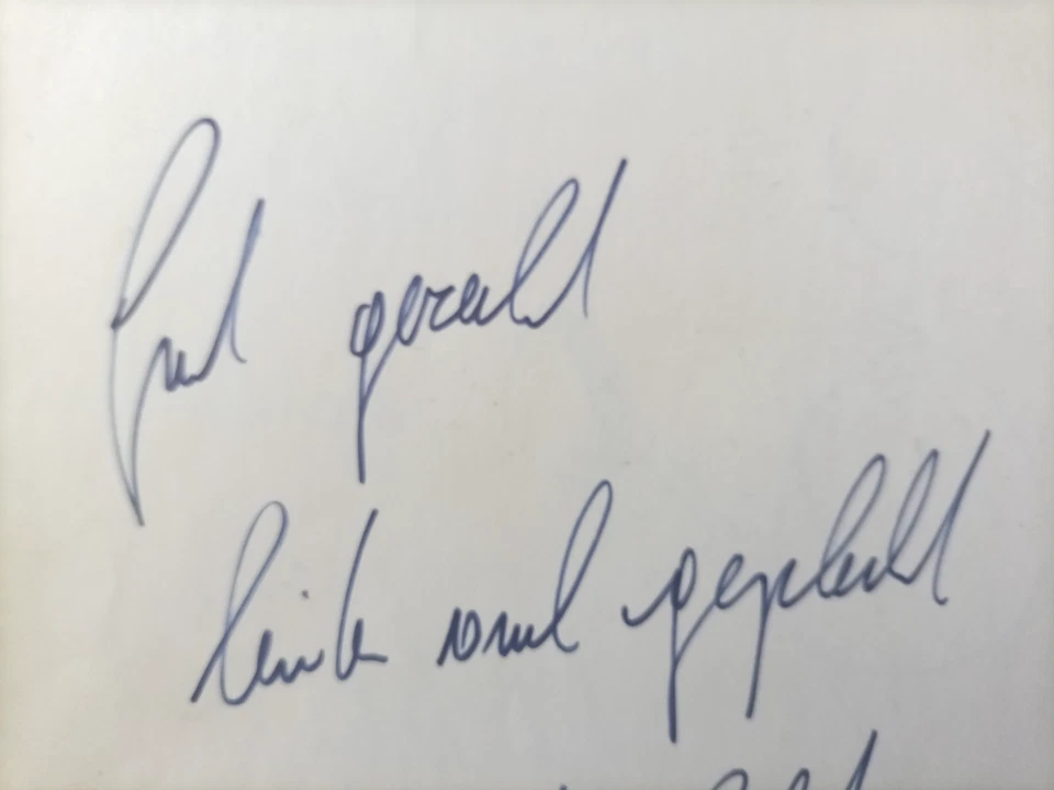 Rarität: Gästebuch Eintrag Jochen Rindt Autogramm Widmung Helmuth Misak Formel 1 - Bild 2 von 4