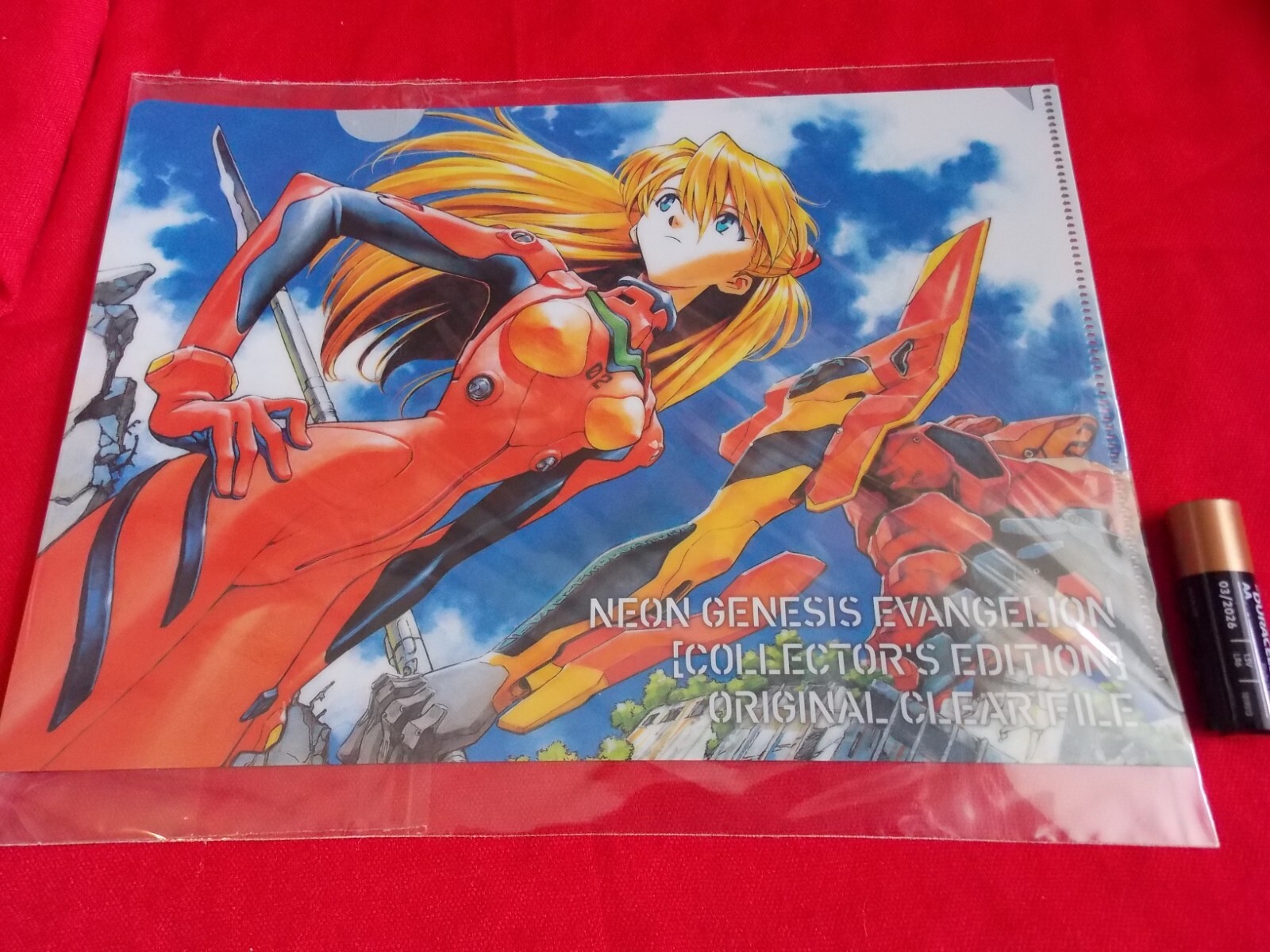 ⭐ NUEVO ASUKA LANGLEY EVA02 Evangelion TAMAÑO A5 CARPETA DE ARCHIVOS TRANSPARENTE ANIME UK