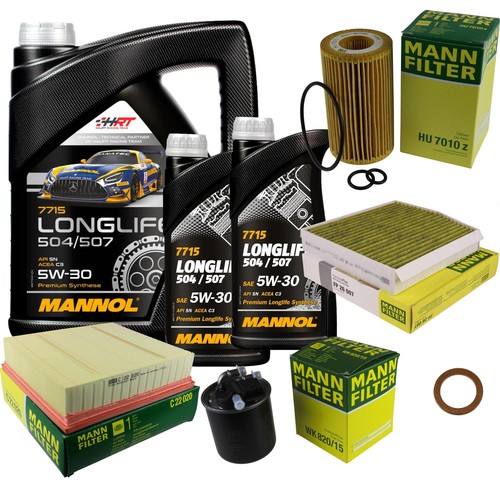 BOSCH Ölfilter 6 L MANNOL 5W-30 Longlife Für Mercedes-Benz B-Klasse A