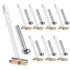 Heavy Duty Hollow Wall Anchors 8 Pcs 1/4-20 Toggle Bolts 270lbs Drywall