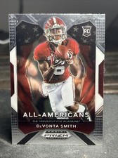 2021 Panini Prizm Draft Picks - All-American Silver Prizm #186 Devonta Smith...