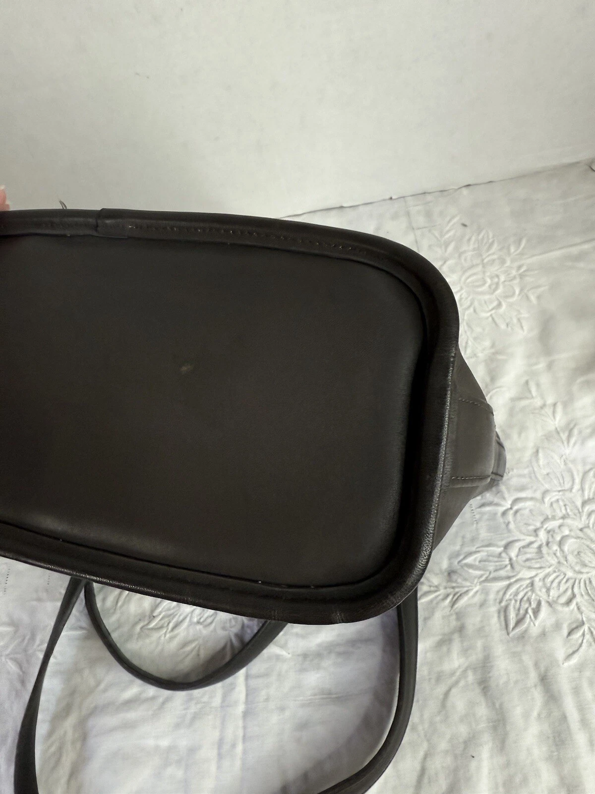 Borsa a tracolla Coach 9098 Tribeca Shopper vintage in pelle RARA peltro