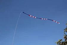 32 FT Fiberglass Telescoping Pole with 20' Long Multicolor or USA Flag Windsock