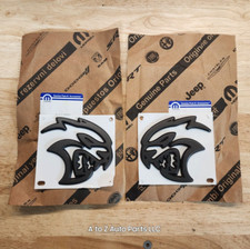 New 2021-2024 Dodge Durango Hellcat Large Lh Rh Fender Logo Emblems Oem New 2021-2024 Dodge Durango Hellcat Large Lh Rh Fender Logo Emblems Oem