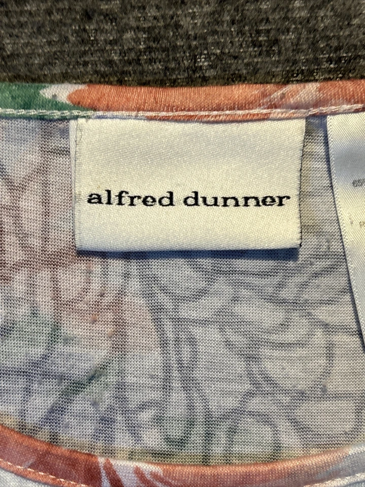 复古 Alfred Dunner 衬衫女式 S 花卉 Cottagecore Fairycore 衬衫上衣 — 第 4/4 张图片