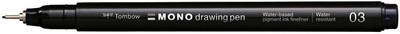 Tombow Fineliner MONO drawing pen schwarz Strichstärke 03