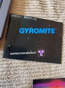 Gyromite Matte Sticker Seal 1st Print Nintendo NES Test Market Black Box RARE