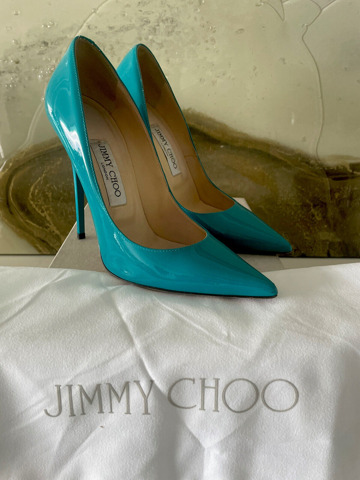 Luxury shoes for women - Jimmy Choo Anouk pumps in red patent leather