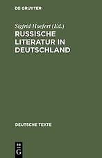 Thumbnail - Russische Literatur In Deutschland | Buch | 9783484190313