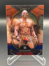 2023 Panini WWE Select Shelton Benjamin Concourse Red & Blue Prizm #60 READ!