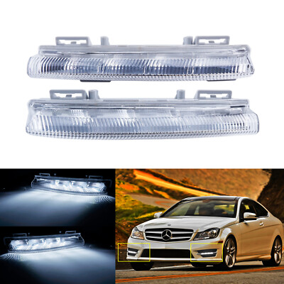 Rechts+Links Tagfahrlicht Tagfahrlicher Lamp für Mercedes E W212 SLK R172 C W204