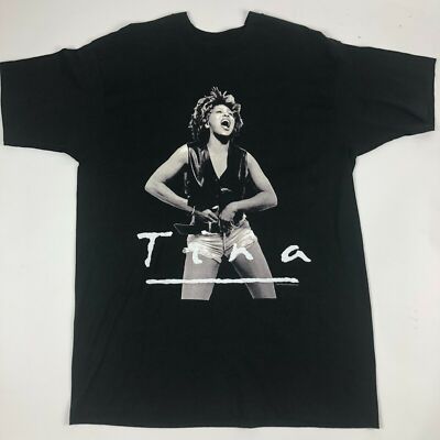 VINTAGE black TINA TURNER  WHAT'S LOVE TOUR 1993 All size Shirt NG2540