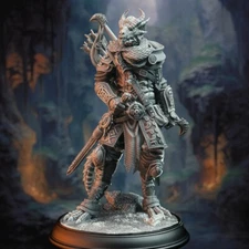 Zandoril Dragonborn Drakewarden Ranger Rogue Miniature | D&D DnD