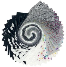 Jelly Roll Tula Pink True Colors Graphite FreeSpirit Design Roll Precuts M418.10