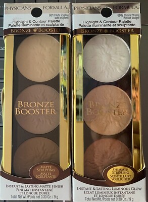 NIB Physicians Formula Bronze Booster Highlight & Contour Palette Matte Shimmer