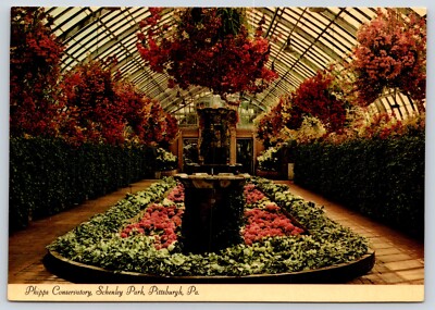 Pennsylvania Pittsburgh Phipps Conservatory Spring Vintage Postcard Continental
