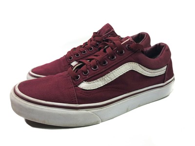 vans old skool burgundy mens