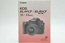 French Canon EOS ELAN 7/7E 30/30 Date Camera Instruction Owners Manual Book