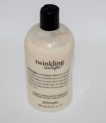 Philosophy 16 Oz TWINKLING STARLIGHT Shampoo Shower Gel Bubble Bath ~ NEW