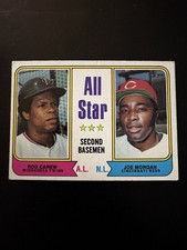 1974 Topps Baseball-All Star Second Basemen Rod Carew/Joe Morgan #333; Nice card