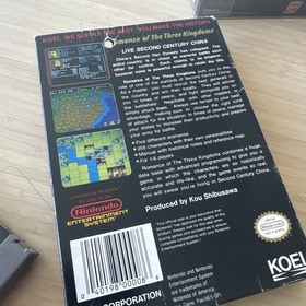 Romance of the Three Kingdoms (Nintendo NES, 1989) W Box & Manual