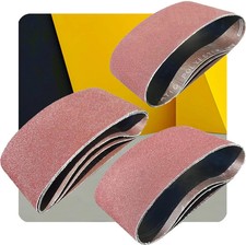 15 PCS 4" X 21" Premium Sanding Belts - 5 Each of 40 80 120 Grit Aluminum Oxide