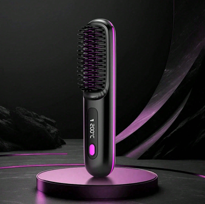 #ad Hot Cordless Rechargeable Mini Hair Straightener Go Brush Pro Numoya Wand $18.64